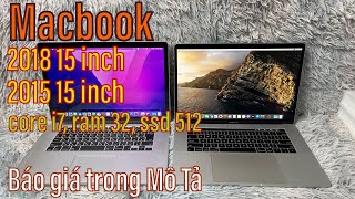 Macbook pro 15 inch 2018, 2015 giá rẻ làm đồ hoạ