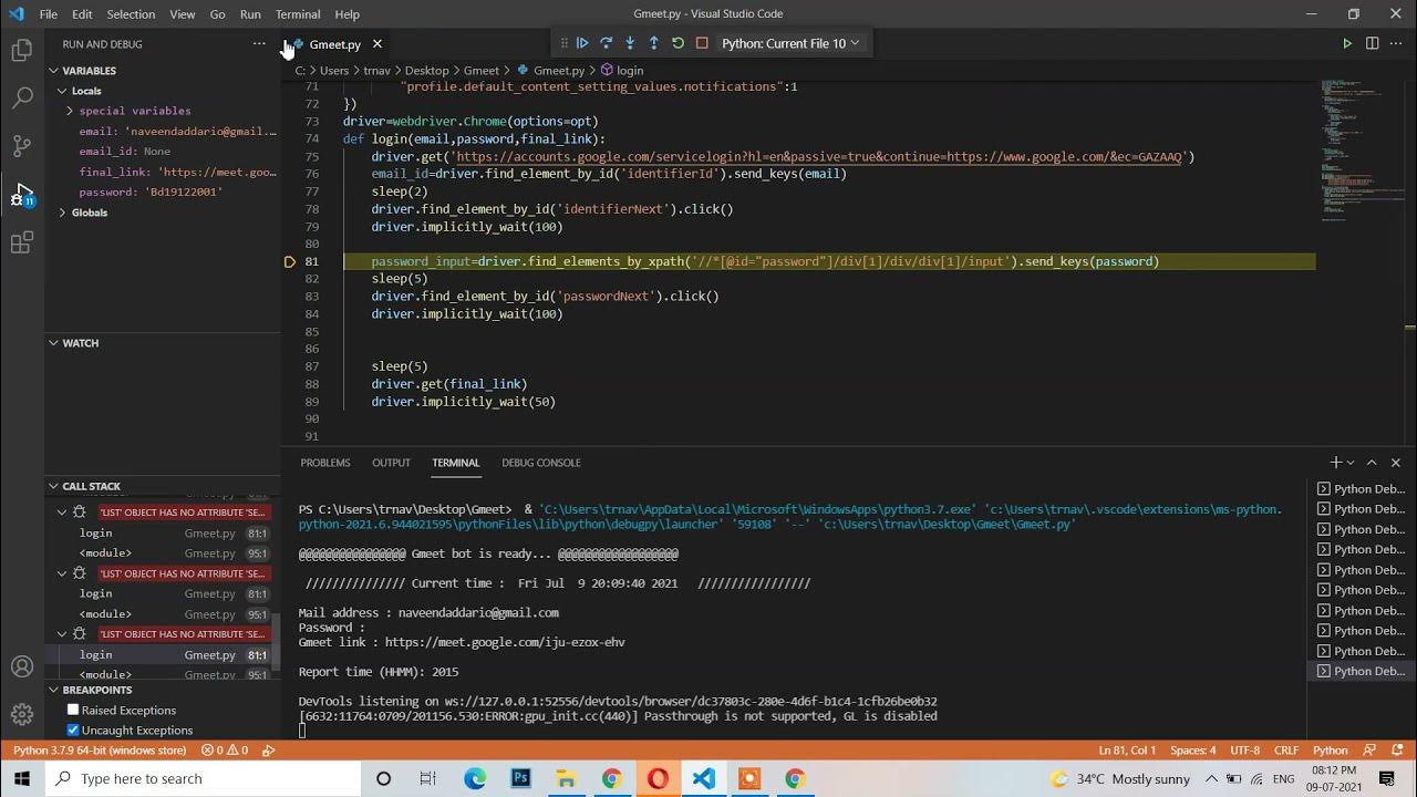 "Couldn't sign you in" Selenium Error (FIX) - YouTube