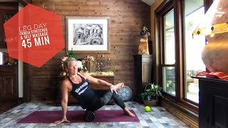 Fascia Stretches & Self Massage || Foam Roller and Massage Ball || 45 Min screenshot 4