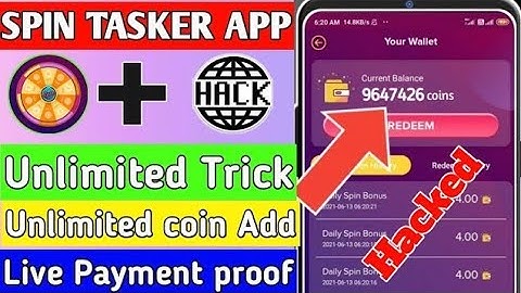 SPIN TASKER APP COIN ADDER SCRIPT WITH  LIVE PROOF || 25+25 RS UNLIMITED TIMES || INSTANT LOOTER ||