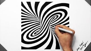 3D Spiral Optical Illusion - Speed Drawing ( How To Dra... | Doovi