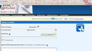 How to Submit an Article to Ezine