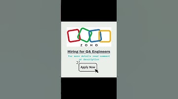 HIRING QA ENGINEERS #ZOHO #job #softwareengineer #hiring #share