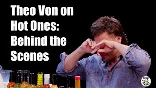 Theo Von on Hot Ones - Behind the Scenes