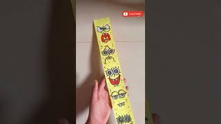 SpongeBob Paper Game idea 🥰💝/Satisfyingcreative/#DevuSreeja's World #shorts