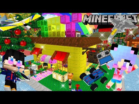 Minecraft สร้างร้านขายของเล่น Toy รถ เครื่องบินบังคับวิทยุสุดเจ๋งในเมือง Animal crossing /The RC Mod