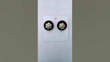 creative craft ideas to make button earrings easy #creative #craftideas #earrings #button #diy