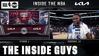 Anthony Edwards Joins Inside the NBA after Timberwolves Sweep Kevin Durant \& The Suns | NBA on TNT