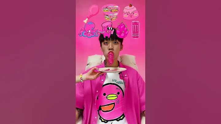 Random Pink food MUKBANG🧠 #shorts - DayDayNews