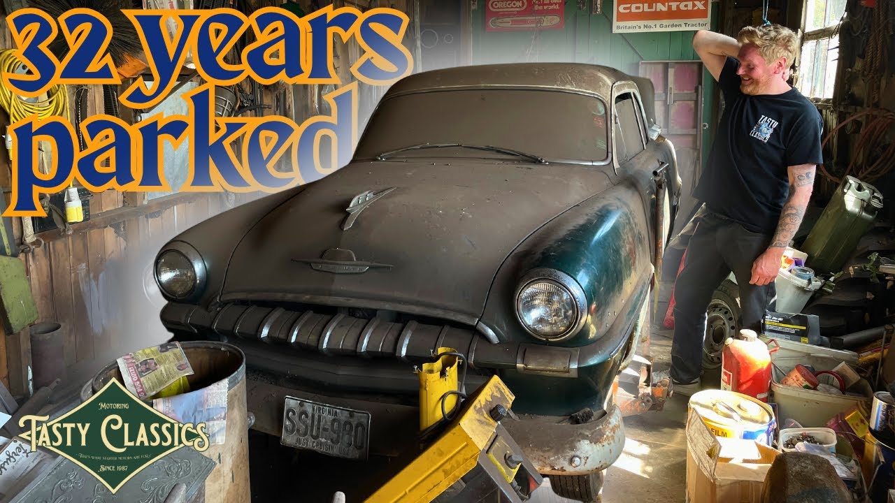 32 YEARS IN A BARN! WILL IT RUN AND DRIVE? ABANDONED in ENGLAND - American 1953' Plymouth Coupe