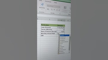Calculate EMI Using Excel New Formula 2023 #shorts