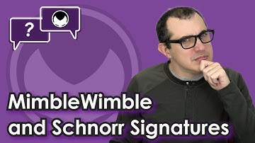 Bitcoin Q&A: MimbleWimble and Schnorr Signatures