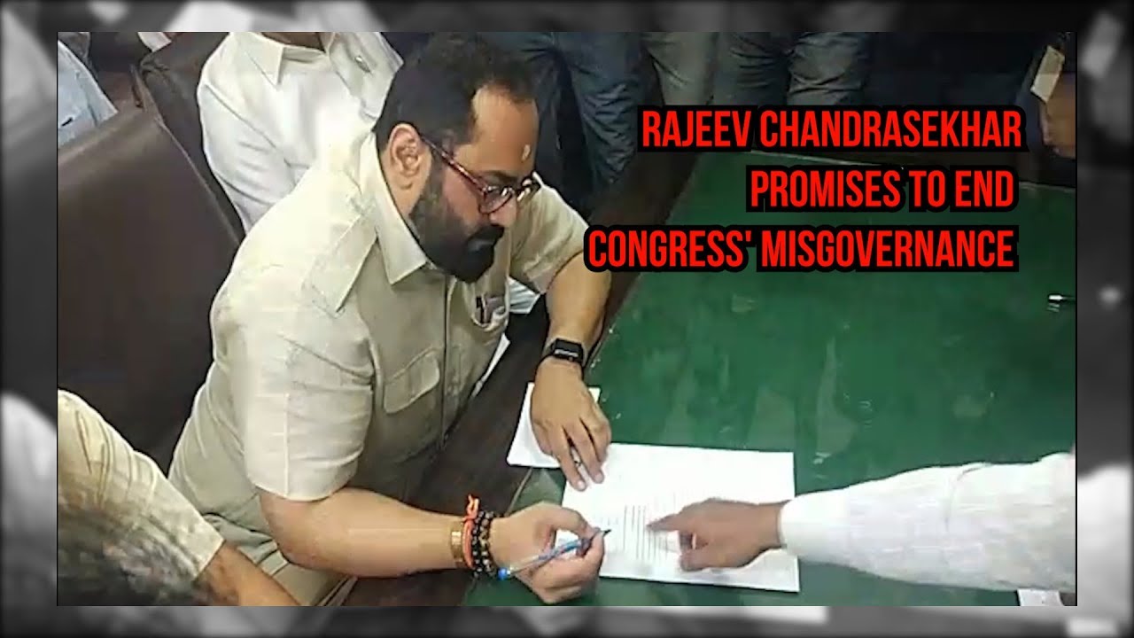 BJP's Rajya Sabha Candidate Rajeev Chandrasekhar promises to end Congress' rule