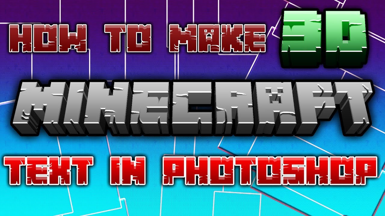 How to Make a Custom Minecraft Logo [Photoshop Tutorial] (Free