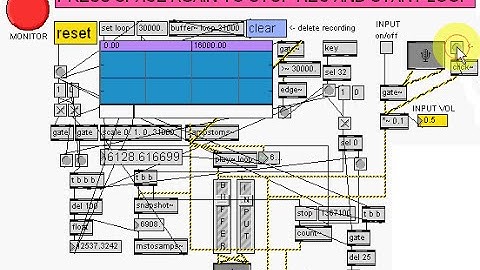 Max/MSP patch: Multitrack Looper