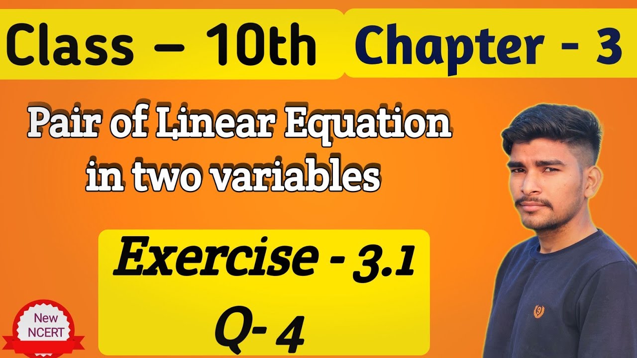 Exercise 3.1 question 4 solution class 10th maths | consistent and ...