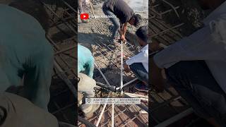 Electrical pipe damage during casting #ytshorts #brickwork #slabcasting #rcc #construction
