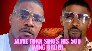 JAMIE FOXX SUNG HIS ORDER FOR WINGSTOP! 🤗 WHAT'S HAPPENING