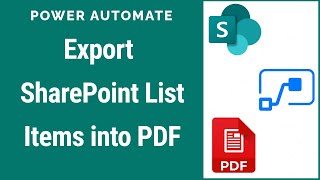 How to Export SharePoint List Items into PDF using Power Automate | List to PDF