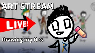 🔴 ART STREAM - Drawing my OCs