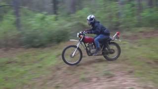 Doing Jumps on a 1974 Honda XL125