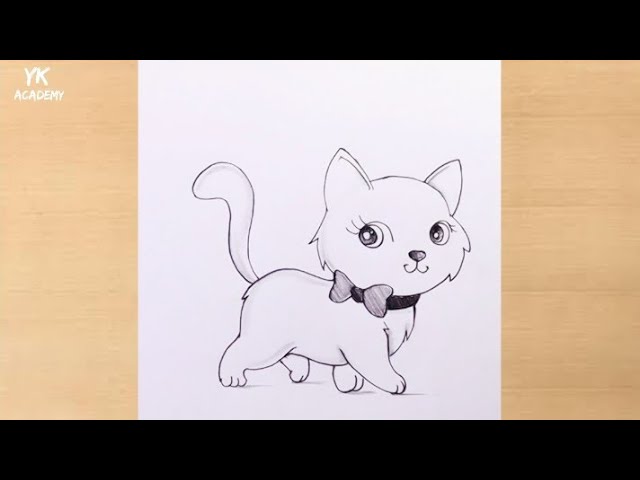 如何画警长猫，来自@基质的菊长大人  Cat drawing for kid, Simple cat drawing, Doodle art