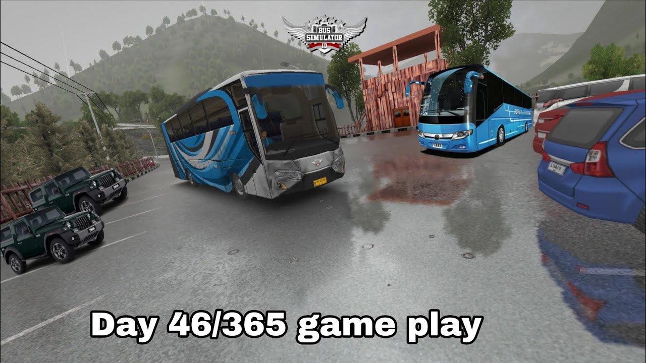 Bus Simulator Indonesia Pahad mein Day 46 game play video title