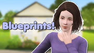 Can you build a house with BLUEPRINTS in The Sims 3?