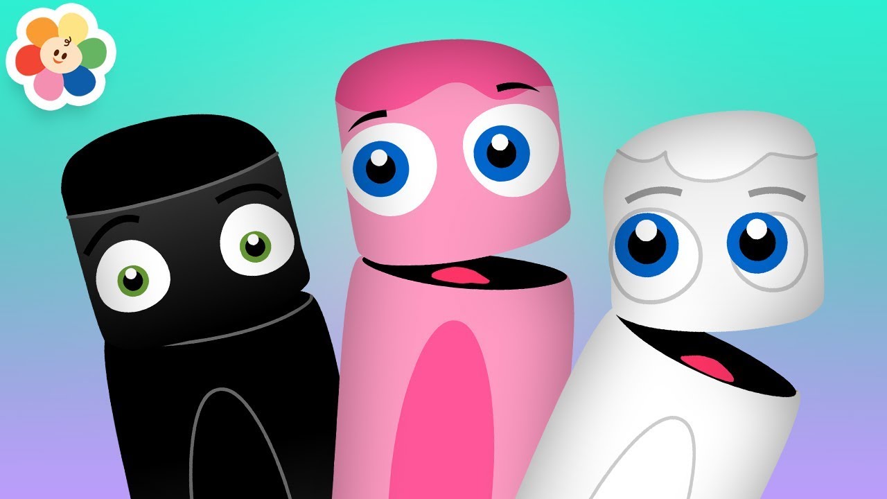 Black and White, Kids learn colours!, Series 1, Epidsode 18, Full  Episode