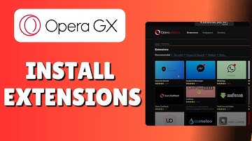 How To Install/Put Extensions On Opera GX (How To Add Extensions)