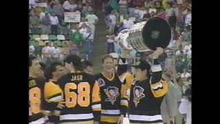 Jim Paek Hoists Stanley Cup May 1991