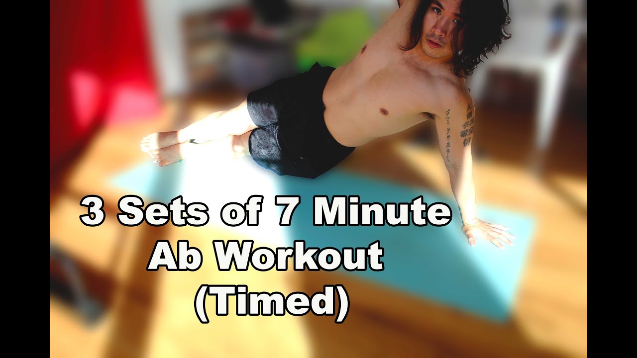 3 Sets of 7 Minute Ab Workout (Timed) YouTube