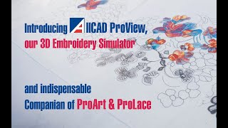 Embroidery Simulations made by ProLace users