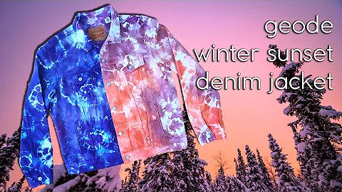 Geode | Winter Sunset Denim Jacket