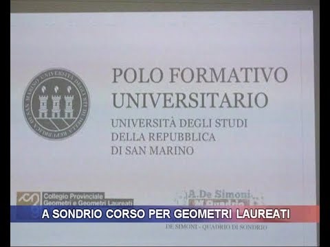 A Sondrio corso per geometri laureati