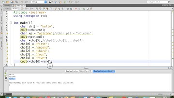 array of character pointers using C++