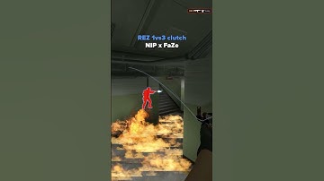 🔥 REZ AMAZING 1vs3 clutch NIP vs FaZe (nuke) #shorts #csgo @ IEM Cologne 2023