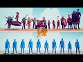 Random team vs mega medieval team  totally accurate battle simulator  tabs