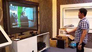 Hologram Projection Display with Motion Gesture Demo Test