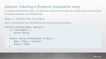 How to Build a Dynamic Associative Array from a Simple Array in PHP