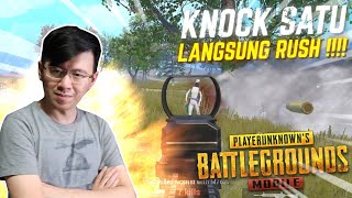 KNOCK 1 LANGSUNG RUSH, FORMASI MUSUH LANG BERANTAKAN - PUBG MOBILE INDONESIA
