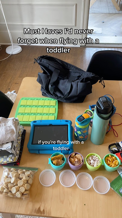 Things to pack when traveling with kids 🧳✈️ #momhacks #familytravel #kids #toddlers #vacation #usa