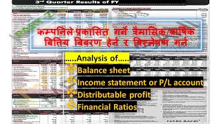 How to study | Analyse income statement|companies published reports? | balance sheet|financial ratio