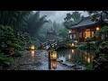 Hidden Chinese Garden in Rain 🌧️ Relaxing Night Ambience for Deep Sleep