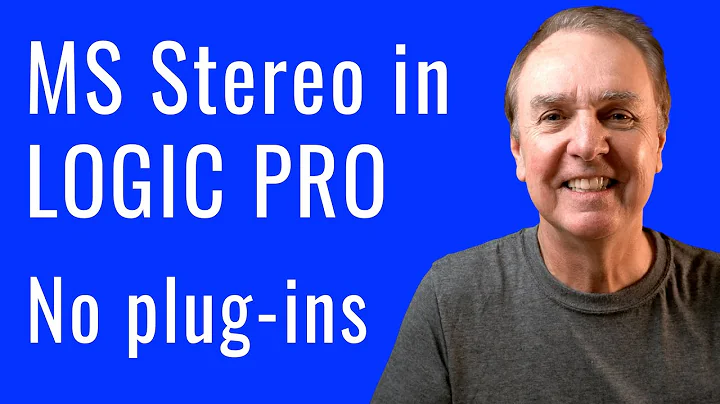 MS (mid-side) in Logic Pro - No plugins