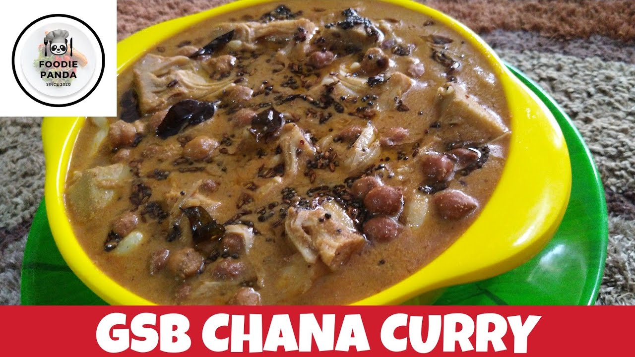 GSB CHANE  GHASHI || Raw Jackfruit and Chana Curry || चना करी || ಗುಜ್ಜೆ ಹಾಗೂ ಕಡ್ಲೆ ಗಸಿ ಕೊಂಕಣಿ ರೆಸಿಪಿ