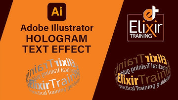 Create Hologram Text Effects in Adobe Illustrator