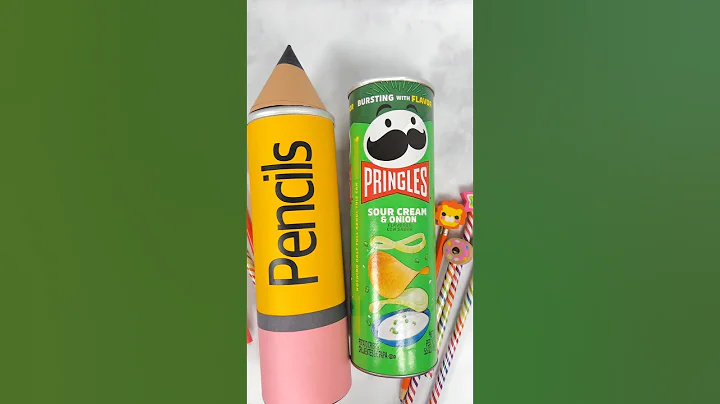 Upcycled Pringles Pencil Container #pringles #upcycled #upcycledcrafts