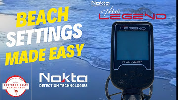 Beach Settings Made Easy for Nokta Legend !