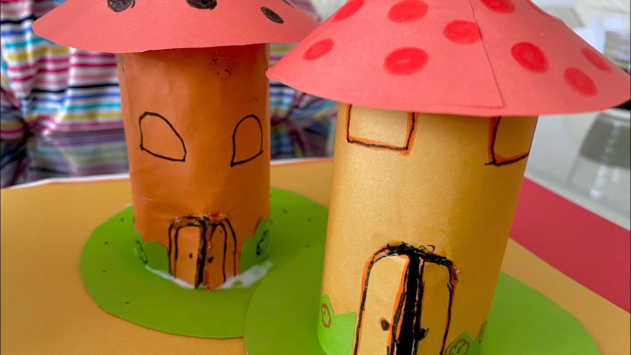 How to make a Toilet Roll House/ Kids Craft / Creative Crafts